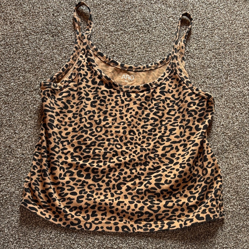 ARQ Leopard Crop Tank